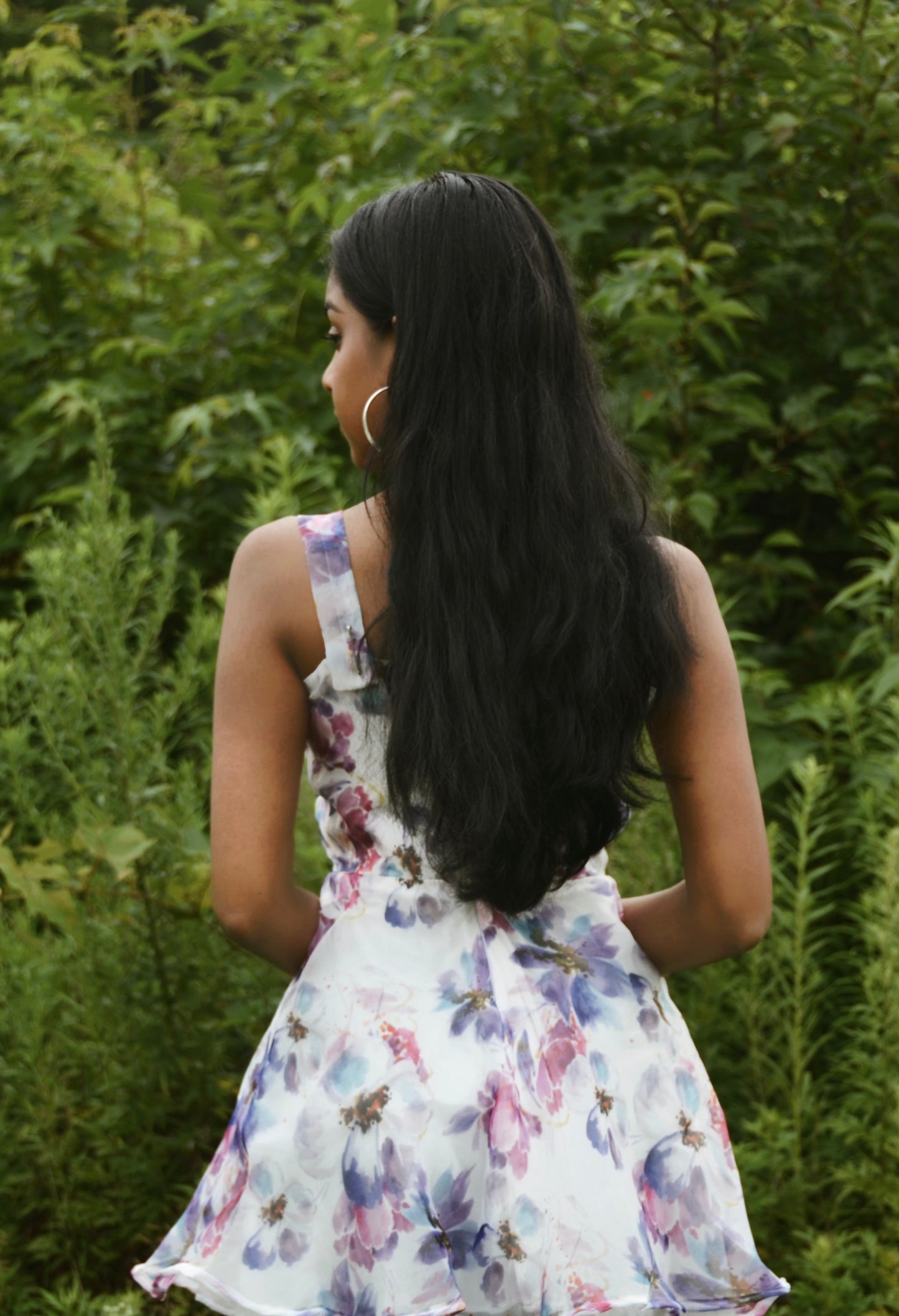 Upcycled Floral Corset Dress