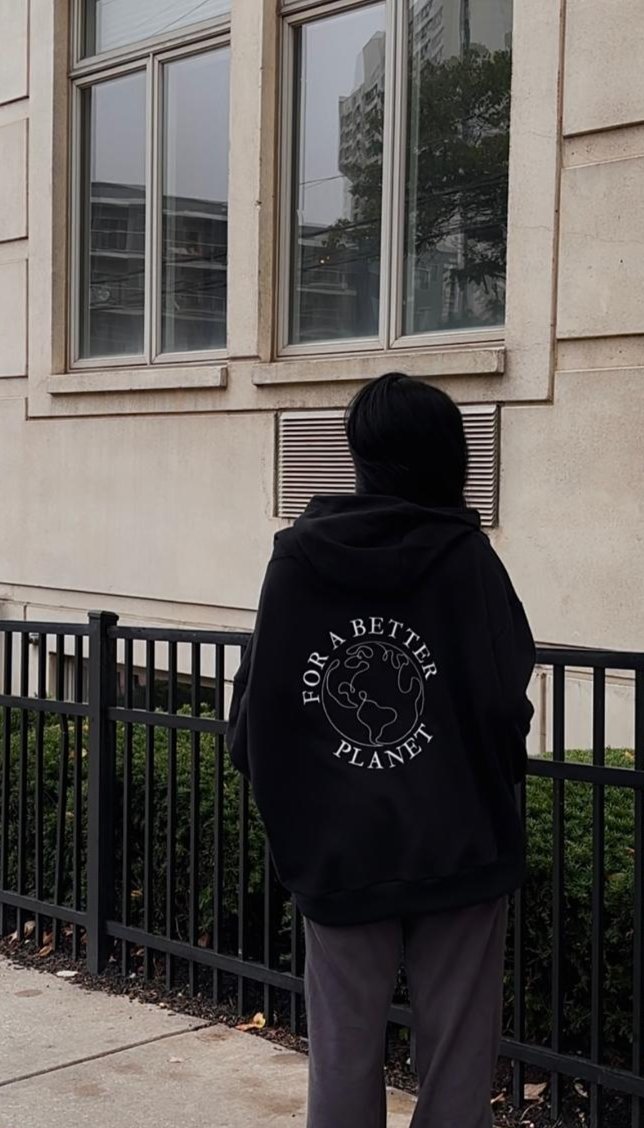 Oversized 100% Organic Cotton Hoodie - Unisex