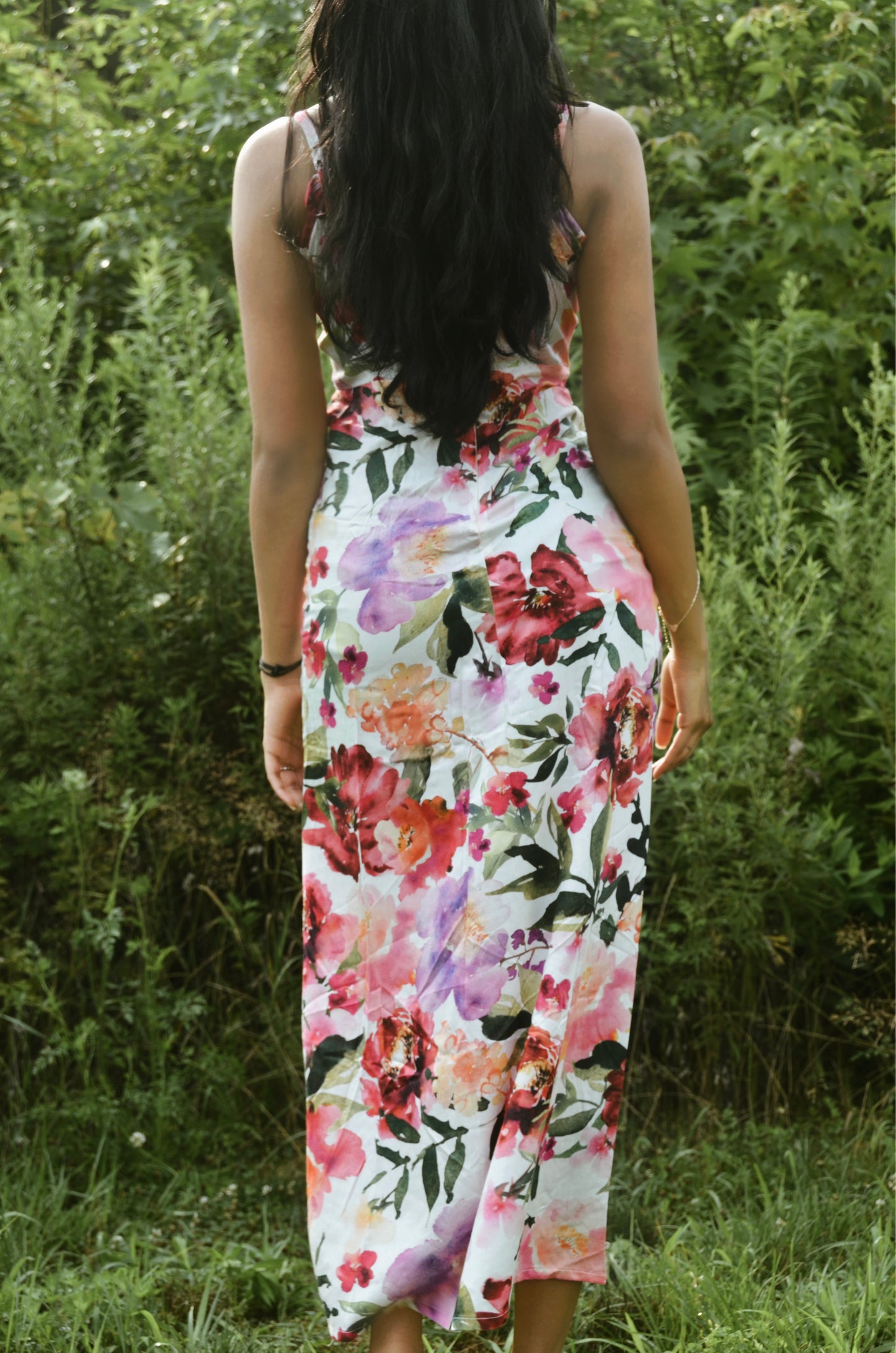 Upcycled Maxi Floral Dress